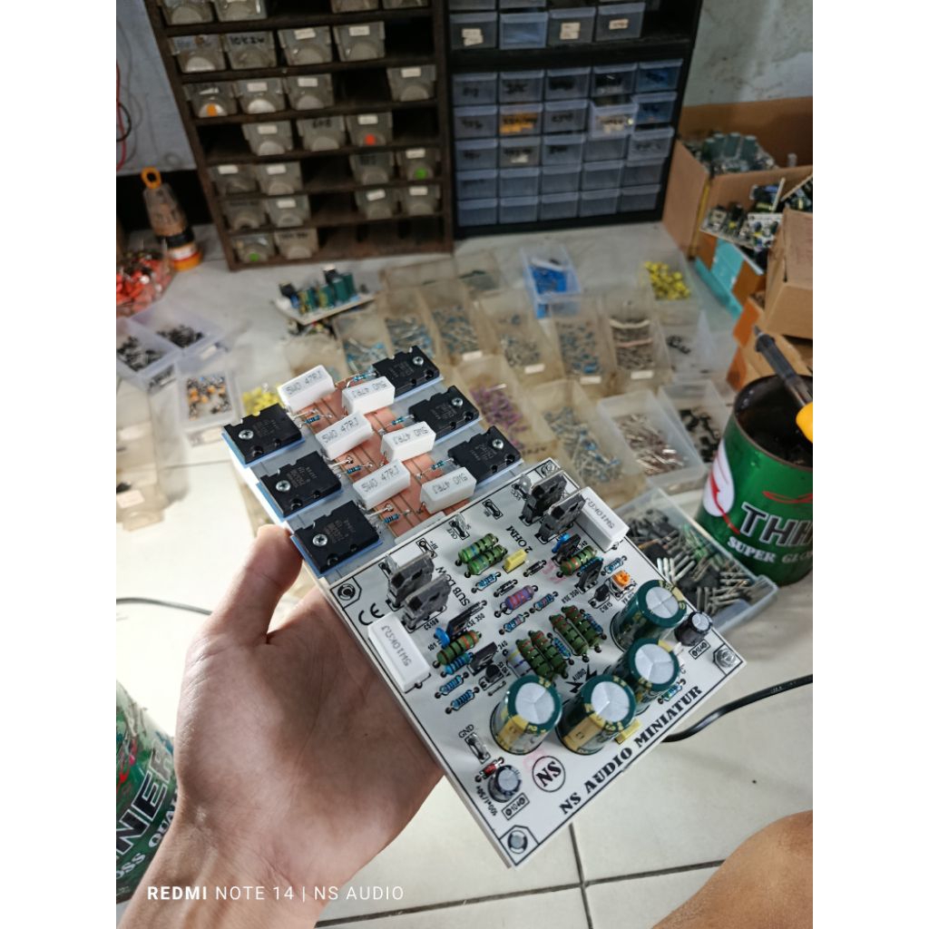 Driver TBM SUB LOW Plus Transistor Final 4set dan Heatsink/Pendingin.