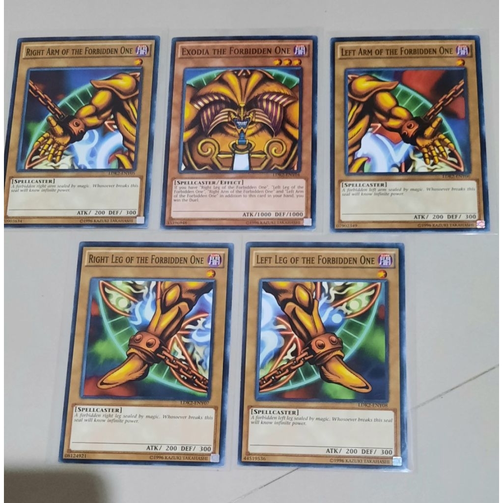 Kartu Yugioh Exodia the Forbidden One Set LDK2 tcg
