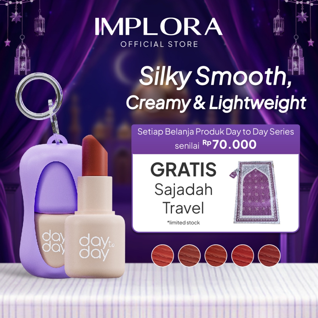 Implora Day To Day Lip Bullet | Lipstick Keychain | Free Gantungan Kunci