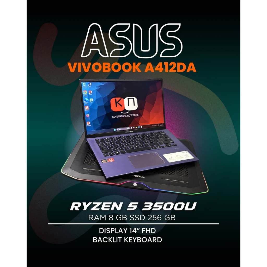 Asus Vivobook A412DA Ryzen 5 3500U RAM 12GB 1TB Layar 14inch