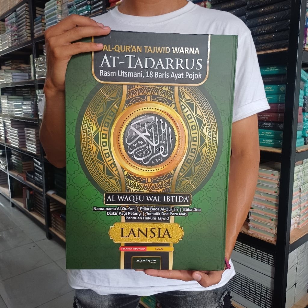 Alquran Jumbo Tadarus Ukuran A3 30×42cm Tajwid Warna