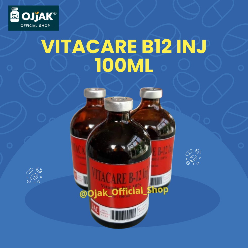 Vitacare B-12 Inj Vitamin B12 Untuk Hewan Peliharaan