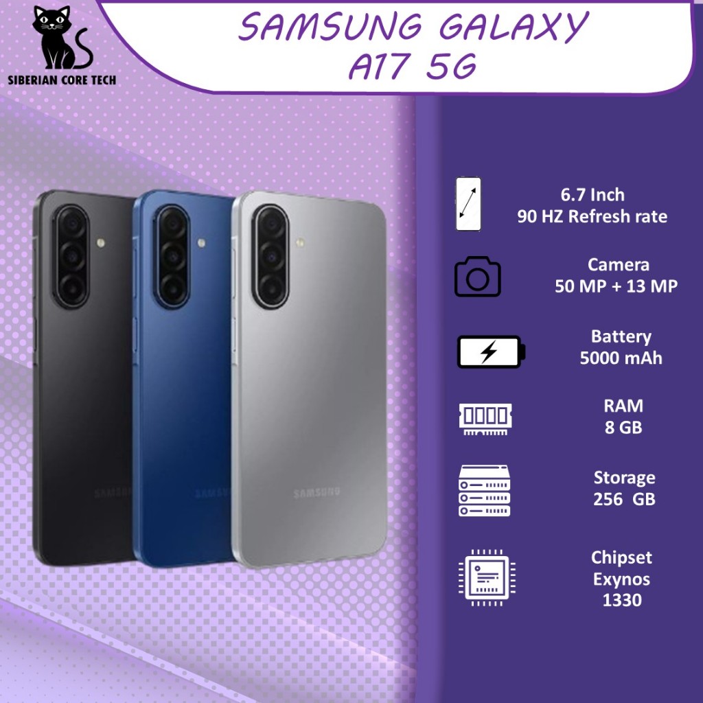 SAMSUNG GALAXY A17 5G 8GB 256GB | SUPER AMOLED 90HZ | Exynos 1330