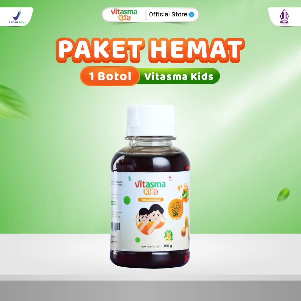 Vitasma Kids - Madu Anak Untuk Mengatasi Batuk Berdahak Ringan Gejala Asma Alergi Dingin Dan