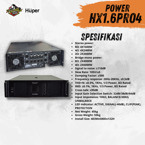 HX1.6 PRO4 POWER HUPER BARCLAY
