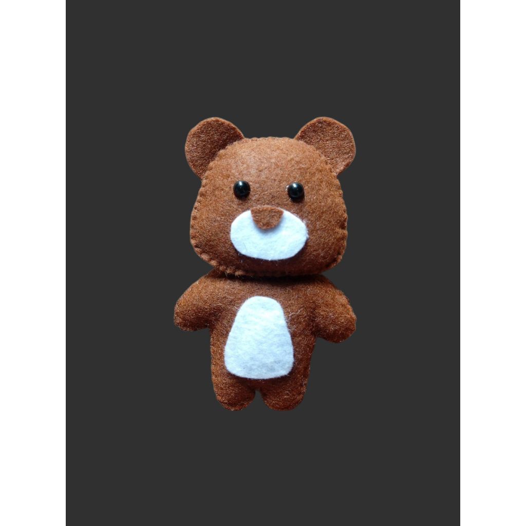 Aplikasi kerajinan flanel boneka hewan