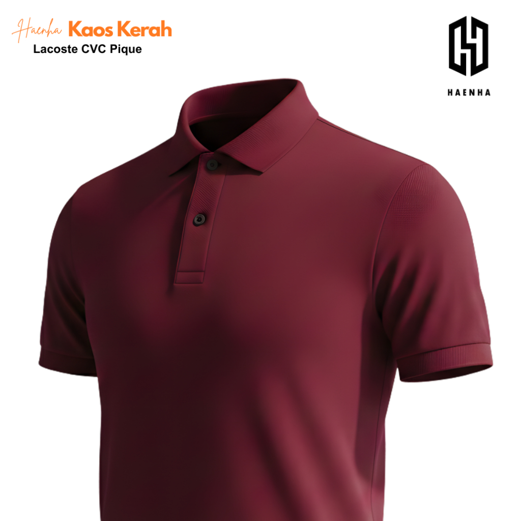 HAENHA Kaos Kerah CVC Pique Slim Fit