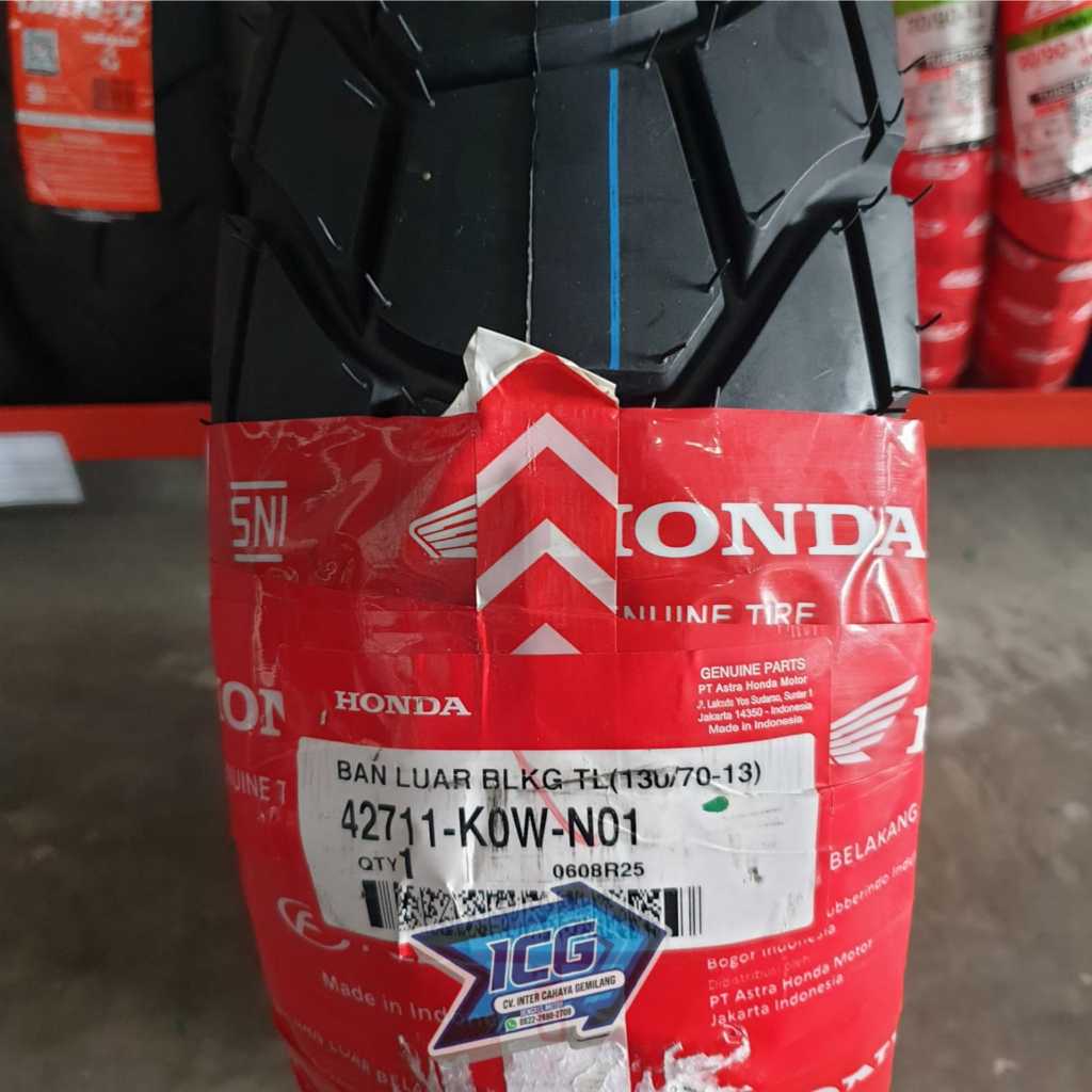 BAN FEDERAL TUBELESS UKURAN 130/70-13 KOW COCOK UNTUK MOTOR MATIC BESAR DENGAN RING 13 SEPERTI ADV, 