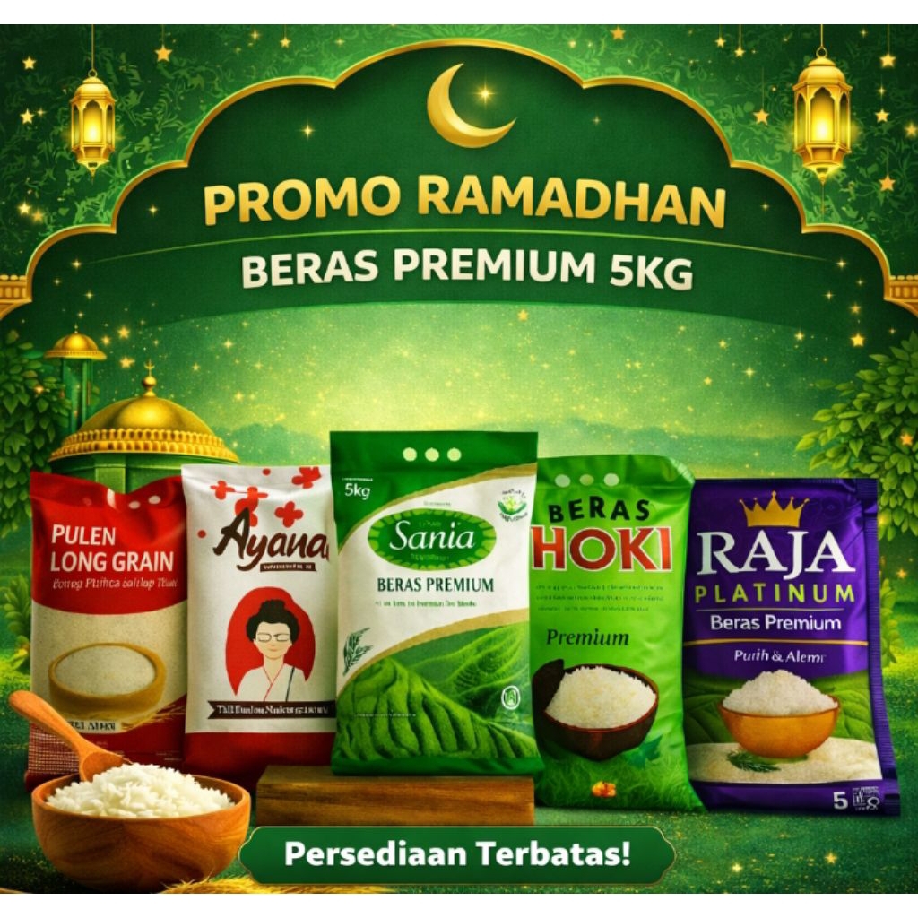 BERAS SANIA AYANA MERAH GOLD NASI PULEN ENAK MURAH BERAS JEPANG SUSHI HOKBEN JAPFA WILLMAR 5KG