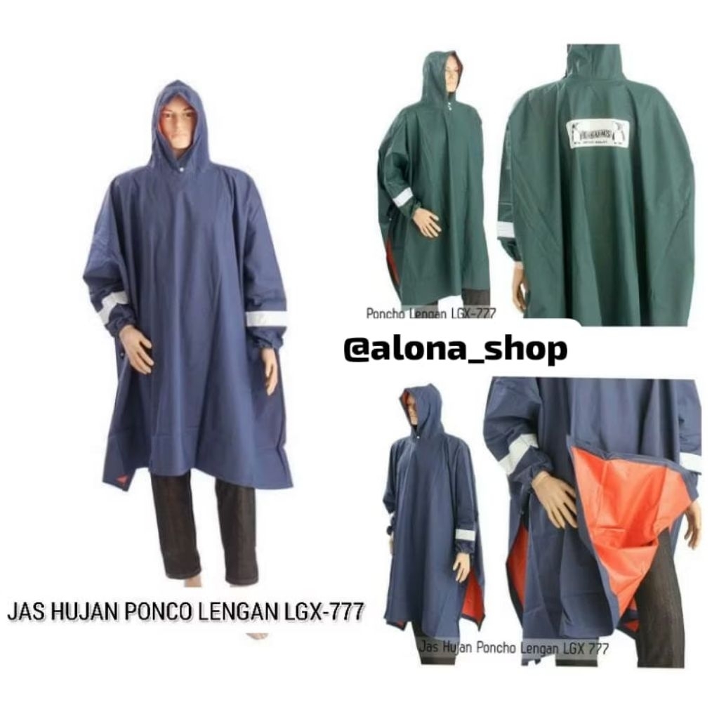 ( LGX-777 Penguin's )Jas Hujan Dewasa Ponco Lengan Lgx - 777 | Jas Hujan Poncho Penguins LGX-777