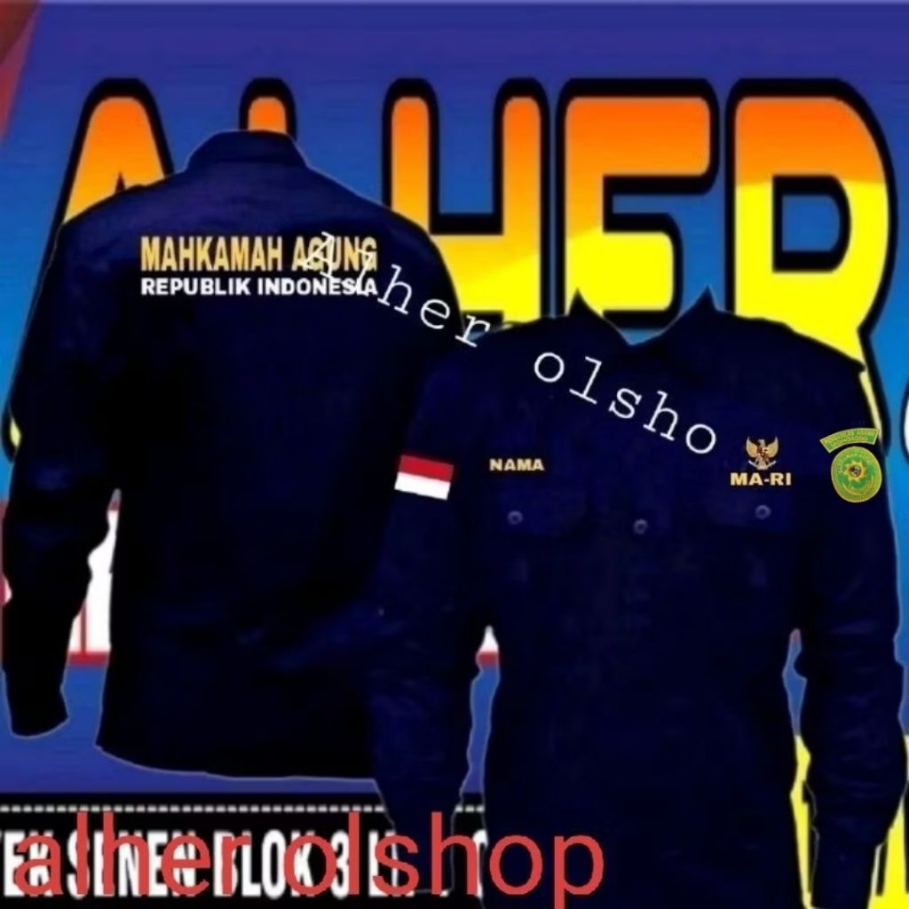 ready stok bord kemeja mahkamah agung baju mahkamah agung seragam mahkamah agung Pdh mahkamah agung 