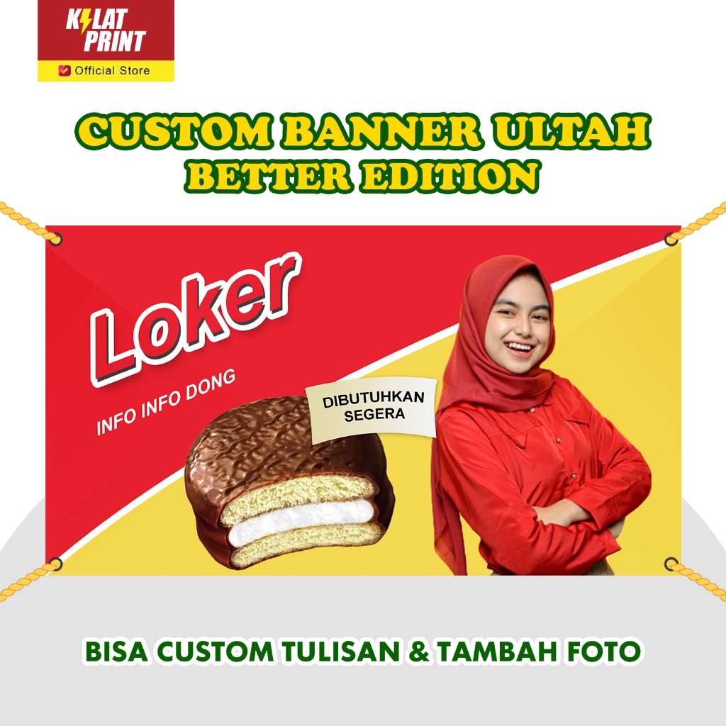 Custom Banner Ultah Hadiah Sidang Wisuda Design - Better Edition