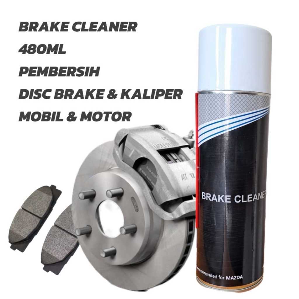 MAZDA Brake Cleaner 480mL Membersihkan Oli Pelumas Kampas Rem Semua Mobil Motor