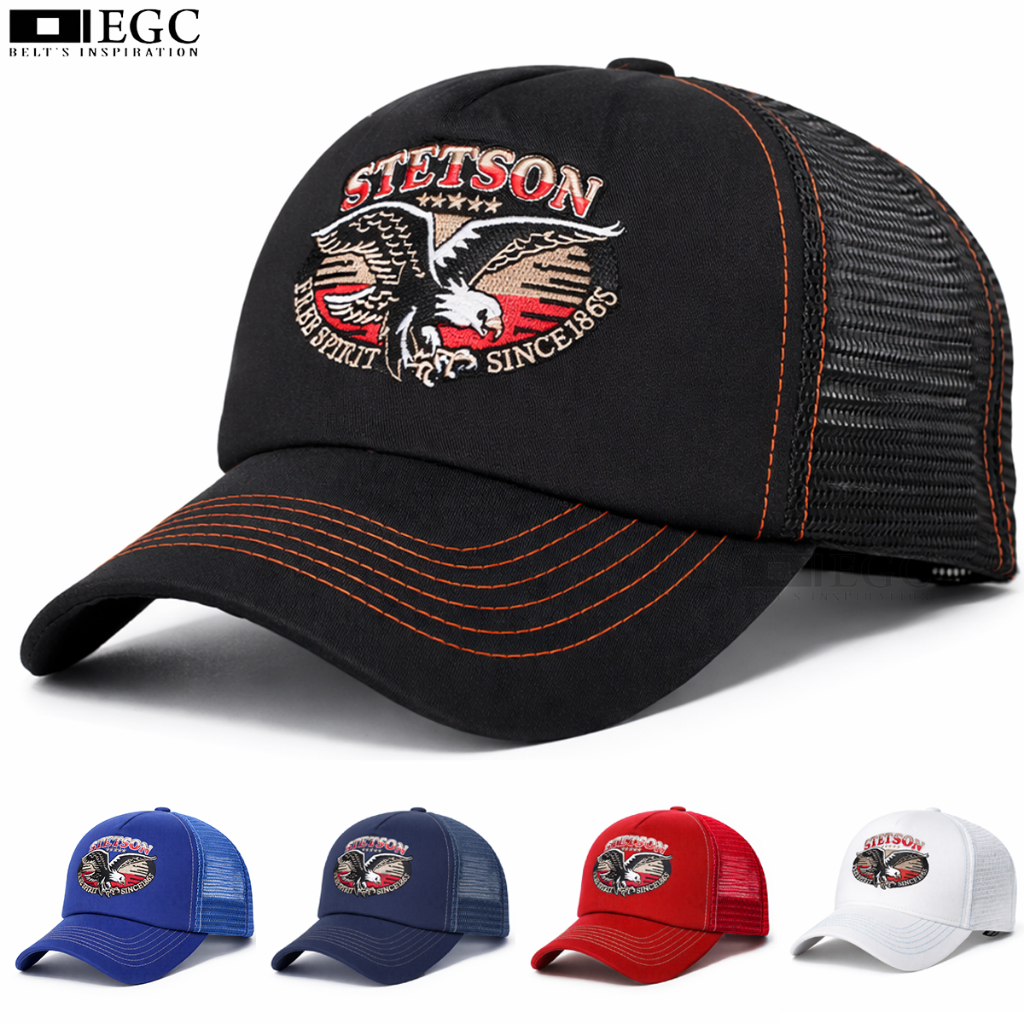 Baseball Strucker STETSON Topi Baseball Strucker Stetson Burung Elang Bordir Casual Unisex - TPI-142
