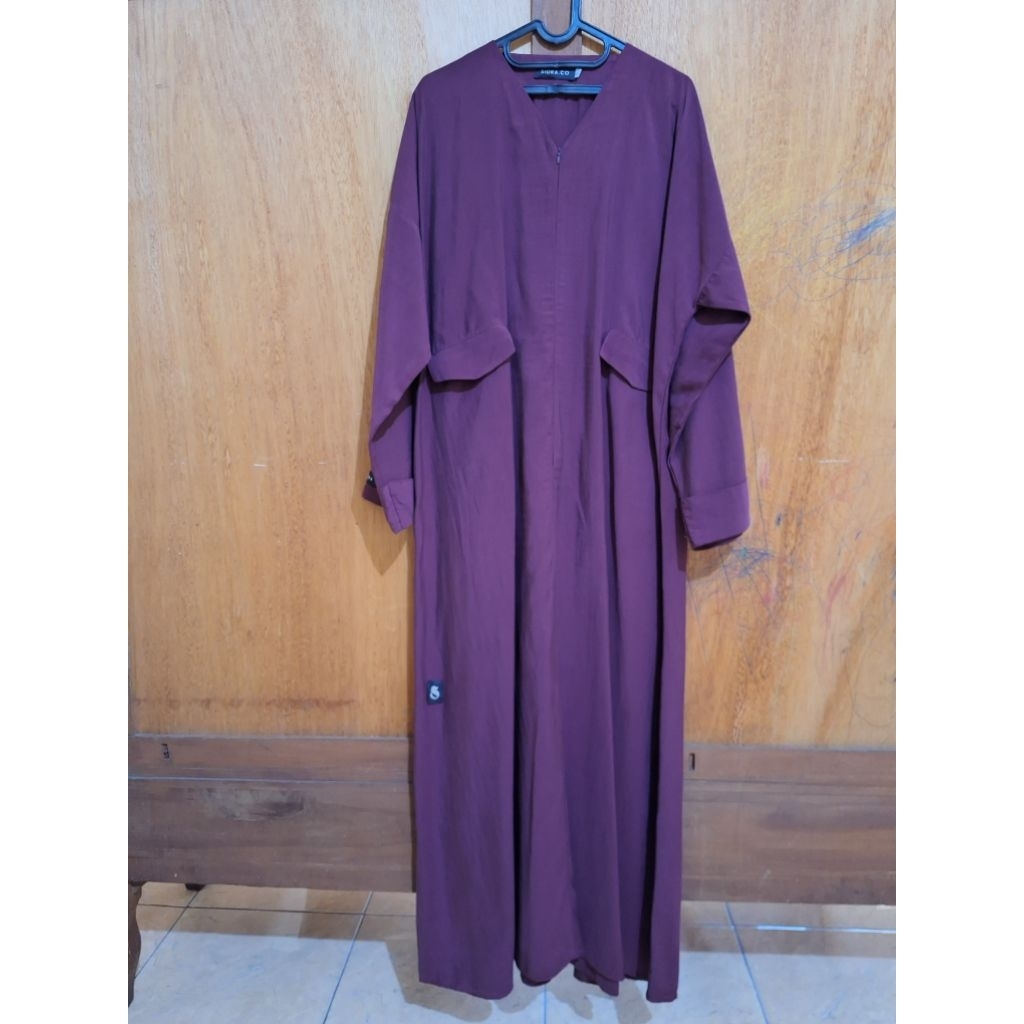Abaya Foldress vol 2 Sidra Aubergine L (Preloved)