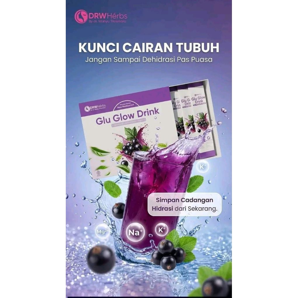 DRW Skincare Glu Glow Drink - Glutathione & Vitamin C cerahkan kulit dan sehat dari dalam