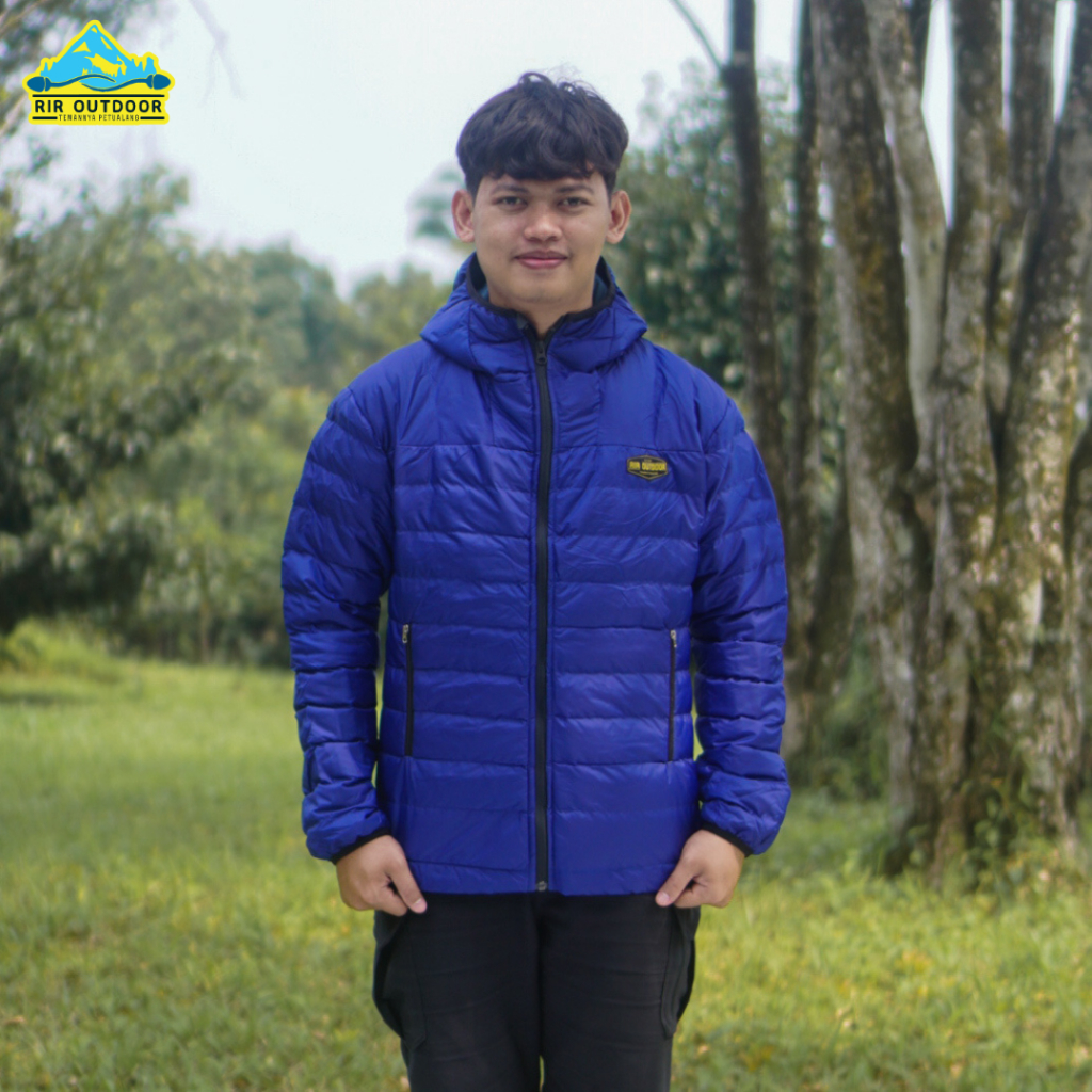 JAKET INNER GUNUNG DACRON RIR OUTDOOR HAPUXS (LOGO PUTIH) JAKET OUTDOOR HIKING HANGAT PRIA DAN WANIT