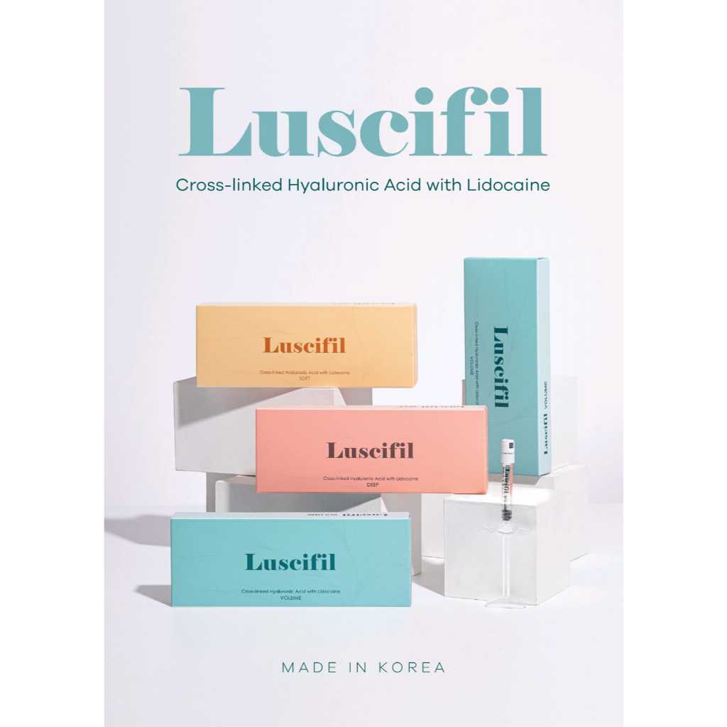 Luscifil Filler ( Cross - linked hyaluronic acid with Lidocaine )