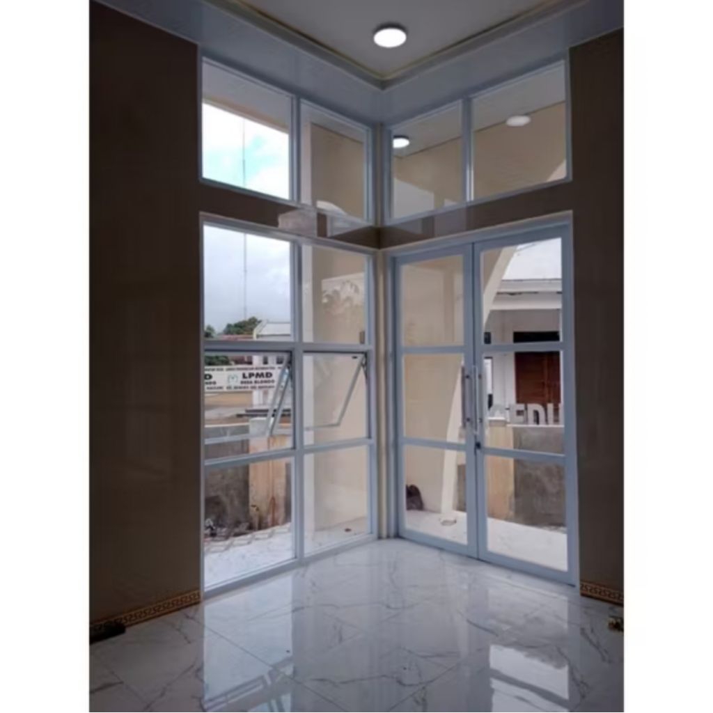 Kusen Jendela Aluminium White Costum untuk Rumah Modern dan Tahan Lama