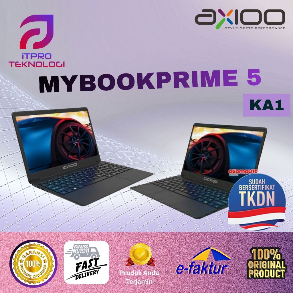 AXIOO MYBOOK PRIME 5 (KA1) RYZEN 5 7540 16GB 256GB 14" W11 1Y TKDN