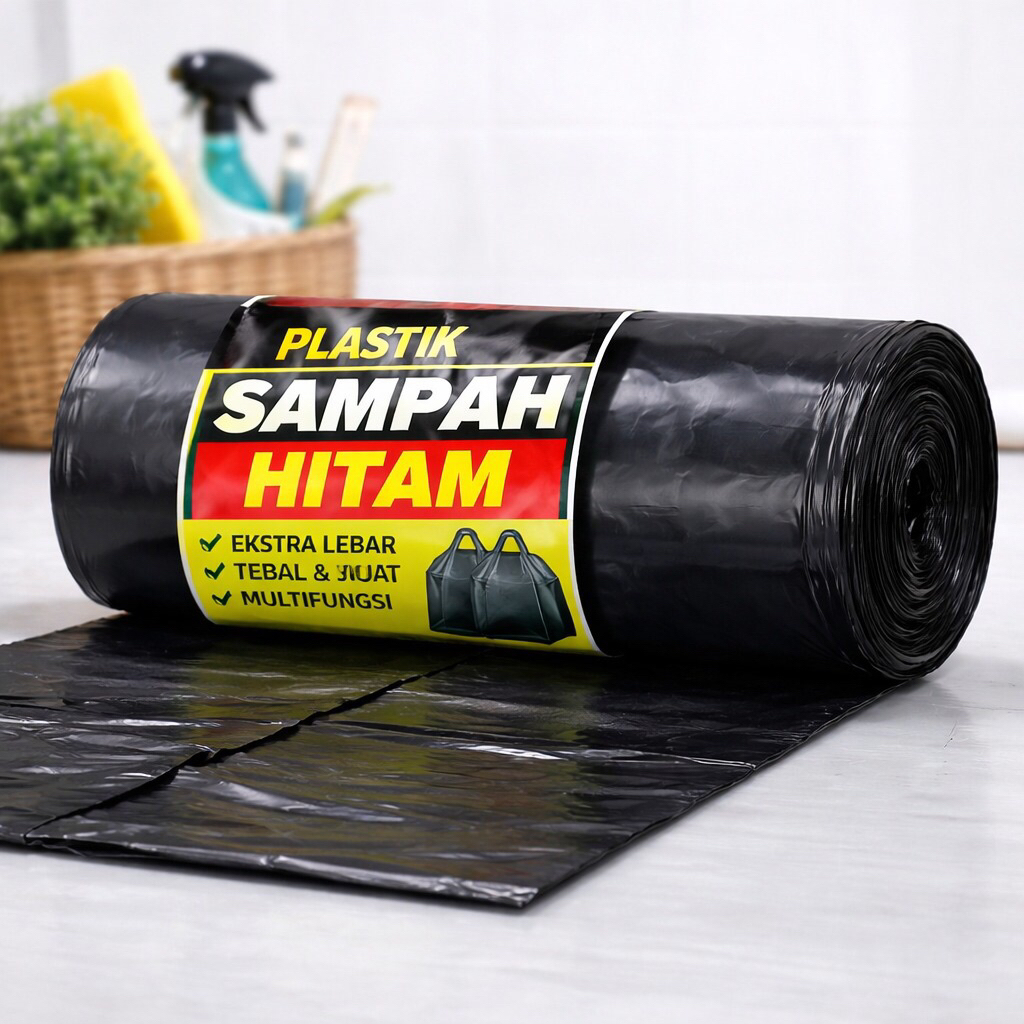 Plastik Sampah Hitam Besar 90x120