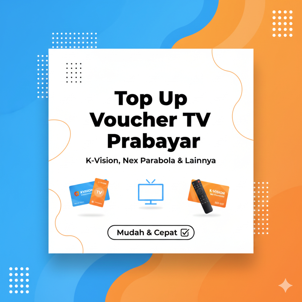 Top Up Voucher TV Prabayar – K-Vision & Nex Parabola 360 Hari