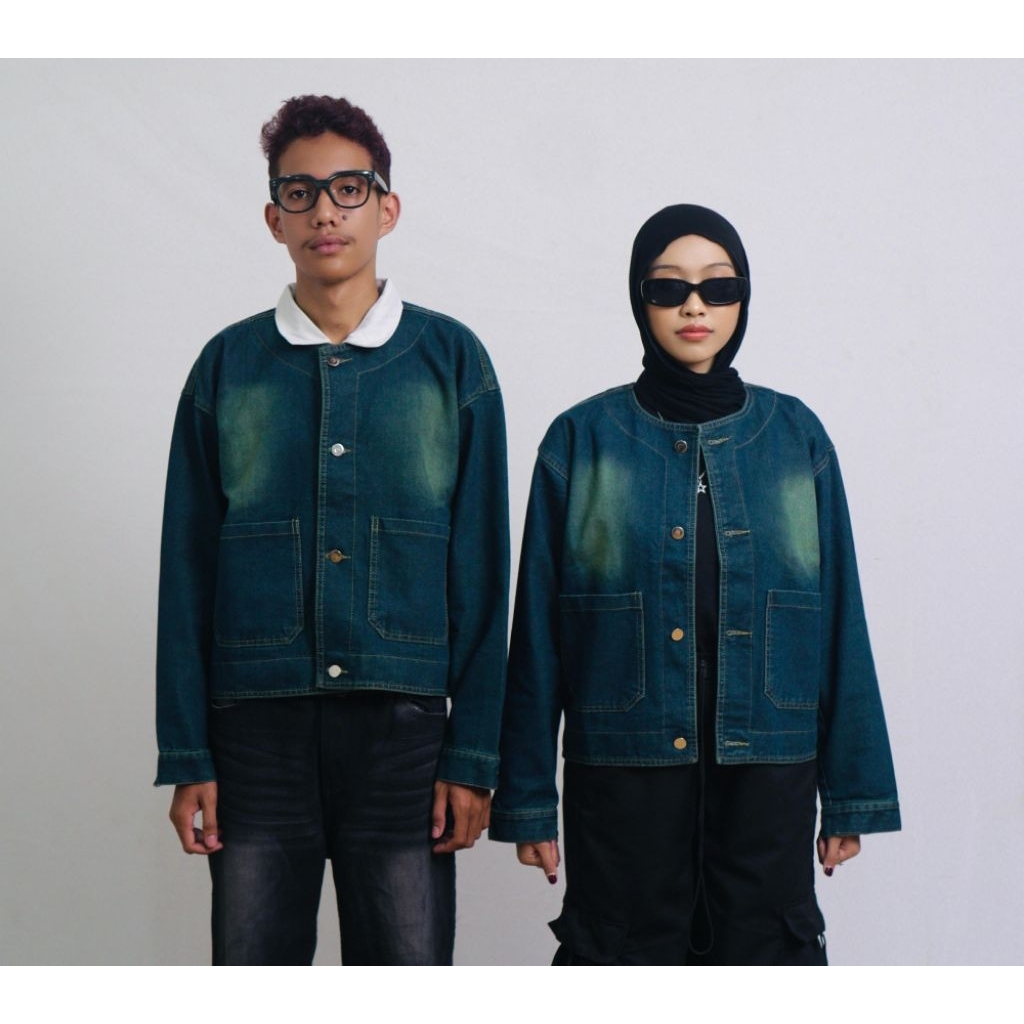 ( twins ) JAKET JEANS ALL SIZE POCKET DENIM PRIA ATAU WANITA