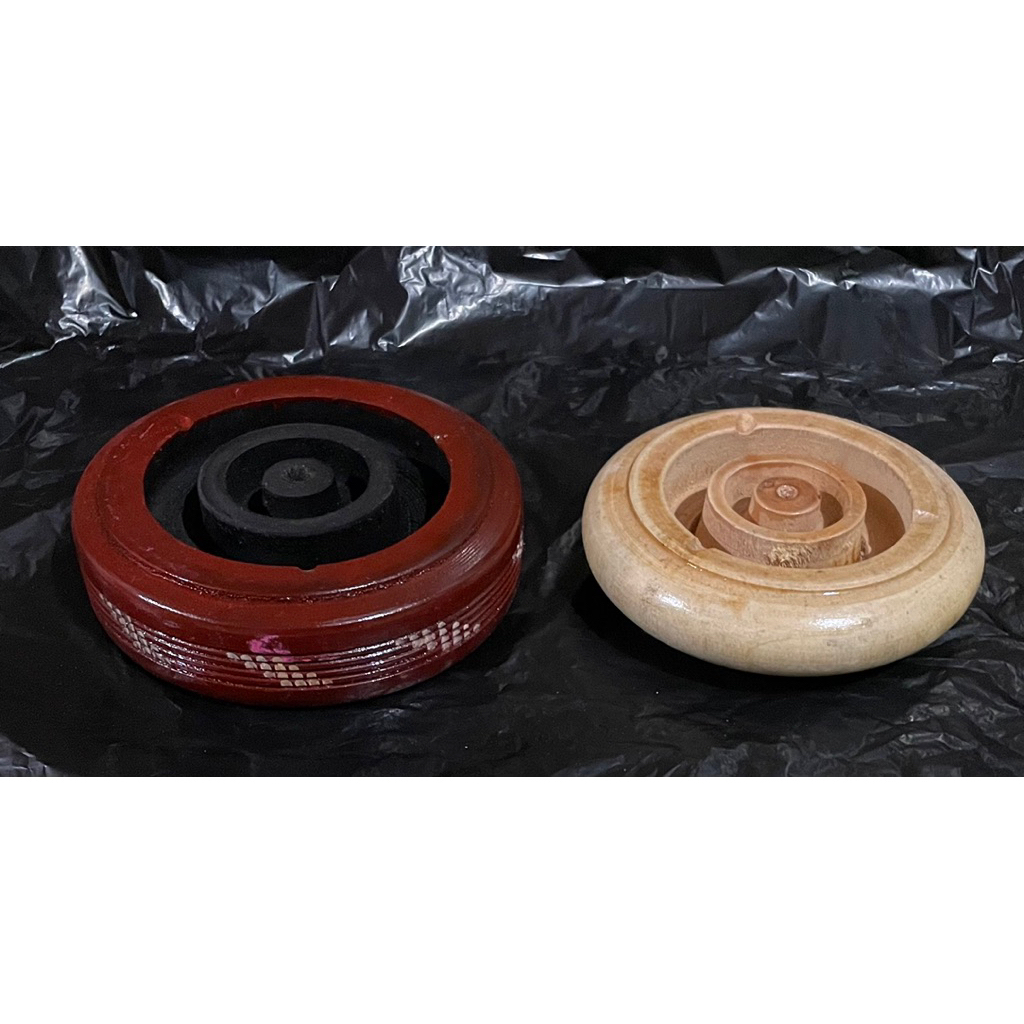 asbak kayu glossy / asbak ukiran | asbak murah