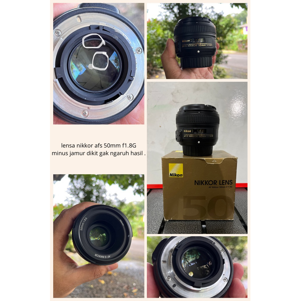 lensa nikkor afs 50mm f1.8G ( apsc / fullframe )