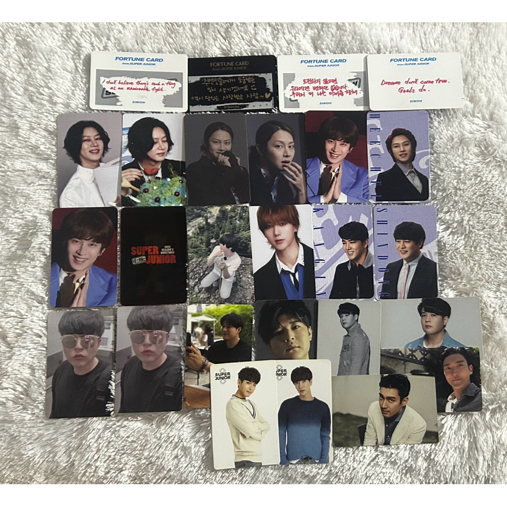 BUNDLE Super Junior - Photocard / PC (LEETEUK, HEECHUL, YESUNG, KANGIN, SHINDONG, SIWON, RYEOWOOK)