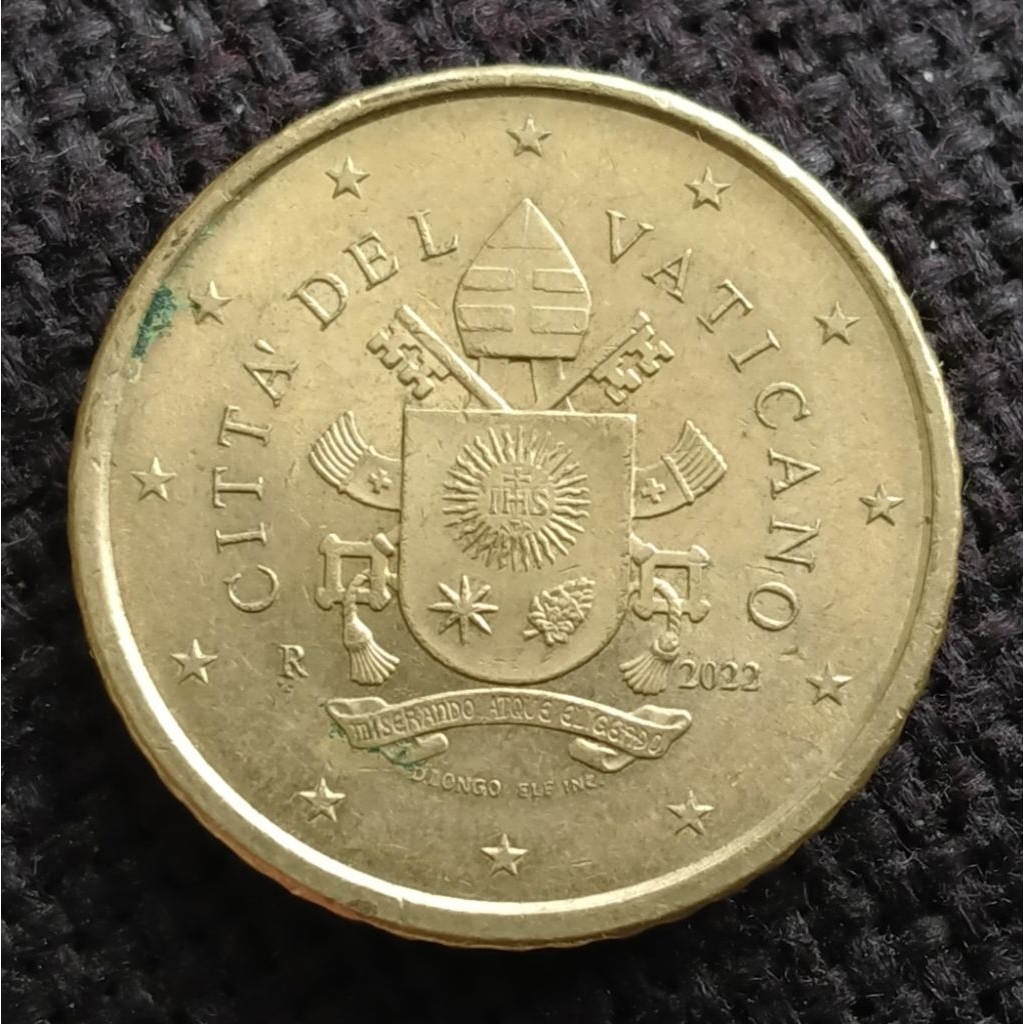 Koin Vatican 50 Euro Cents tahun 2022