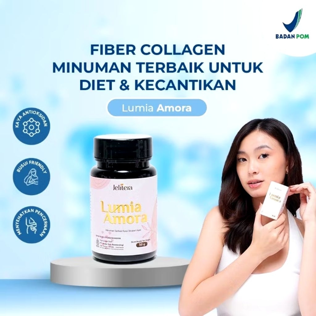 [TERLARIS] JELITERA | LUMIA AMORA | PEMUTIH BADAN AMPUH | PEMUTIH BADAN PERMANEN | COLLAGEN DRINK RA