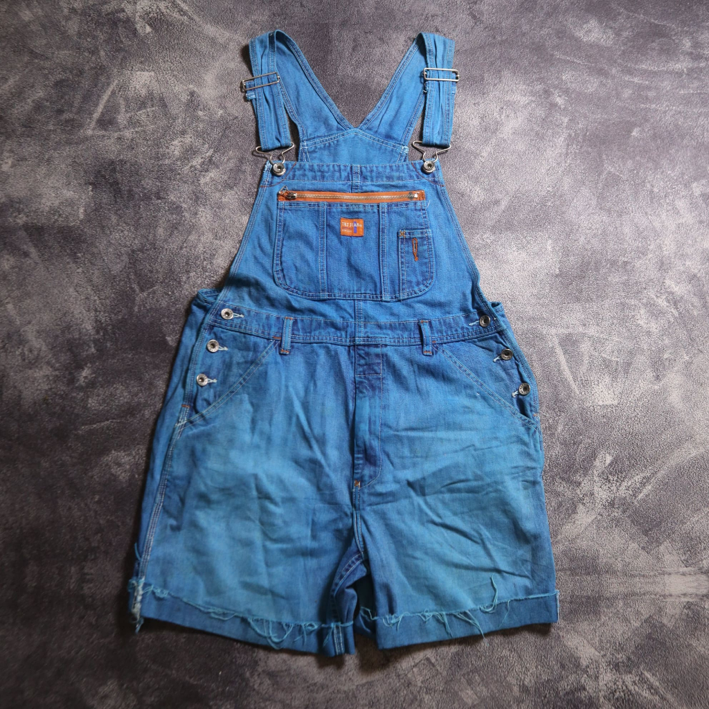 OVERALL TBJ JEANS SHORT OVERALL DENIM PANTS JUMPSUIT CELANA PENDEK OV1 SIZE M 30-32