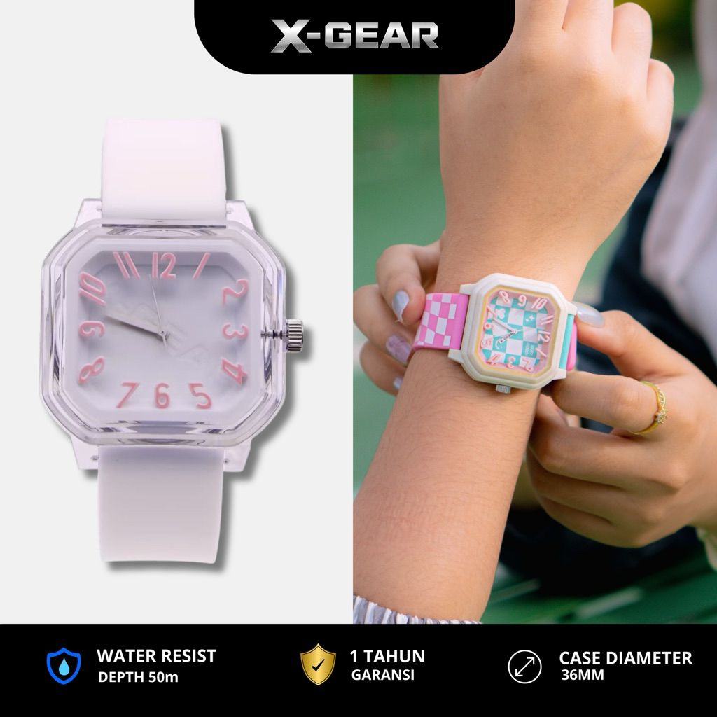 X-GEAR Whitesu Jam Tangan Wanita Jam Tangan Cewek Tahan Air Jam Tangan Trend 2026 Garansi 1tahun