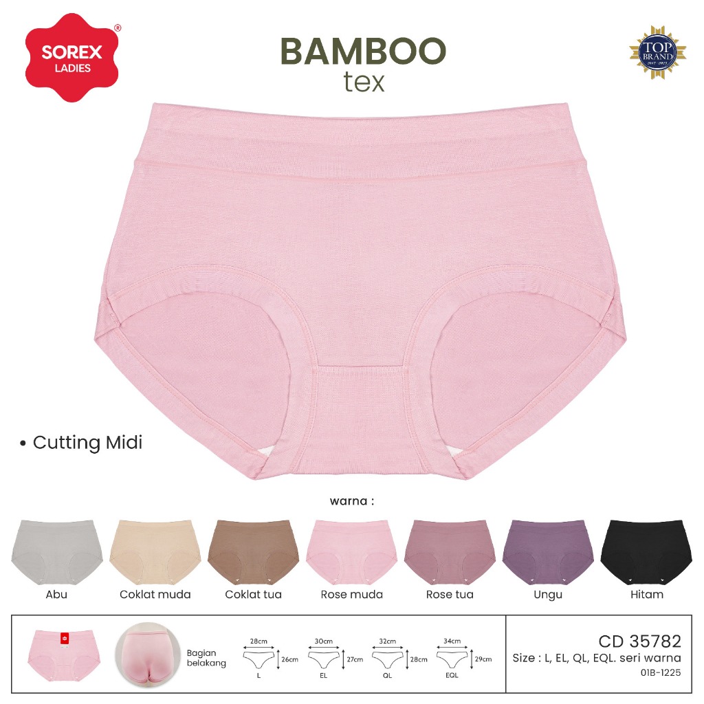 Sorex CD Midi Wanita Bamboo Tex ( Viskosa ) CD 35782