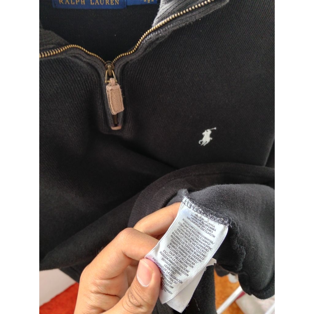 halfzip ralph lauren black
