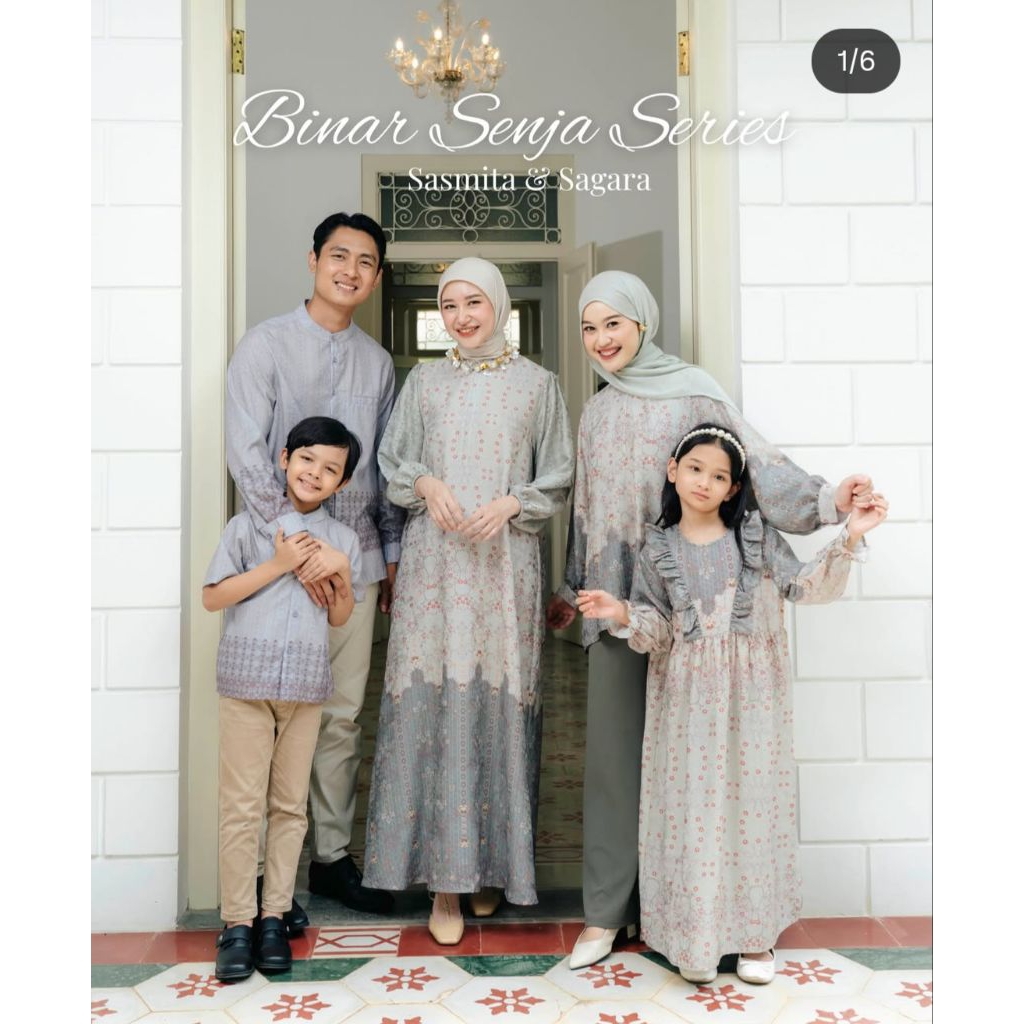 Binar Senja Raya Series L.Clo || Koko Gamis Blouse Sarimbit By Lights.Clo