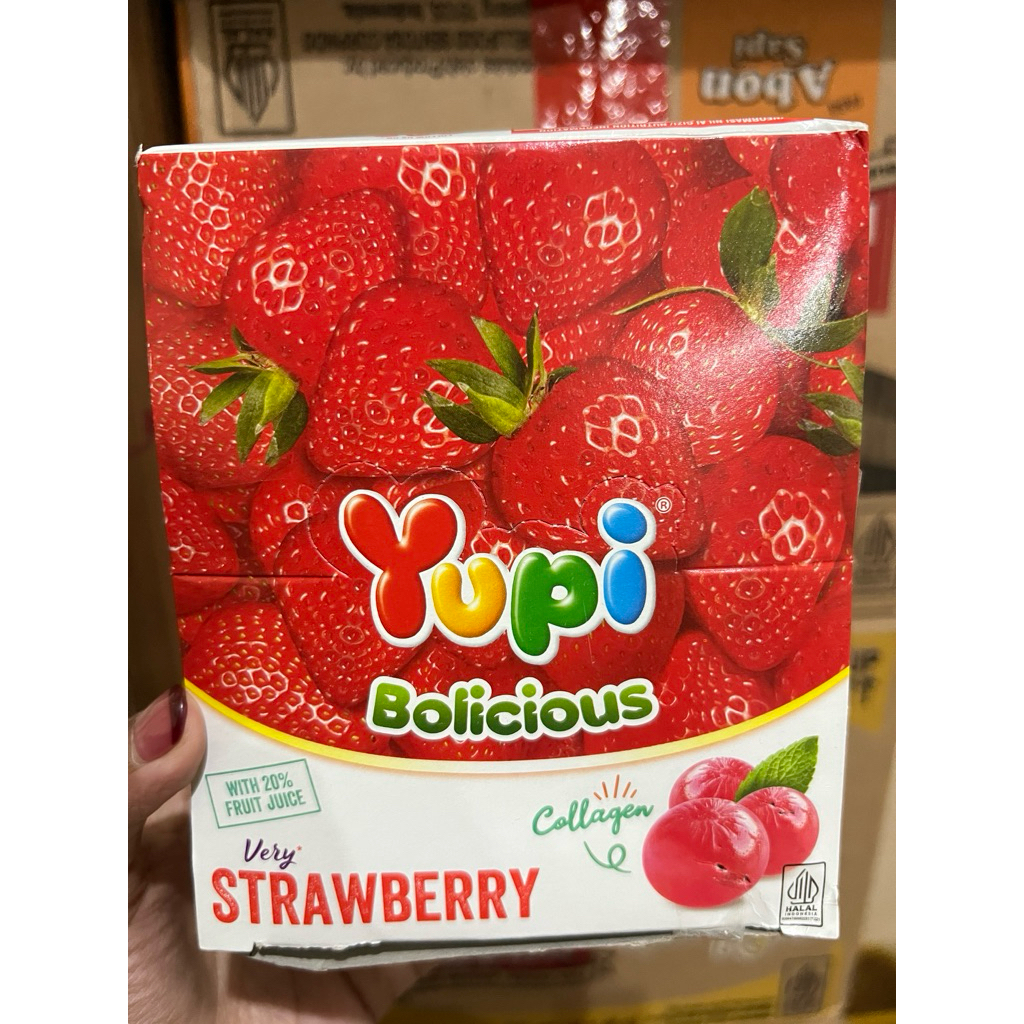 Permen Yupi Bolicious Rasa Strawberry