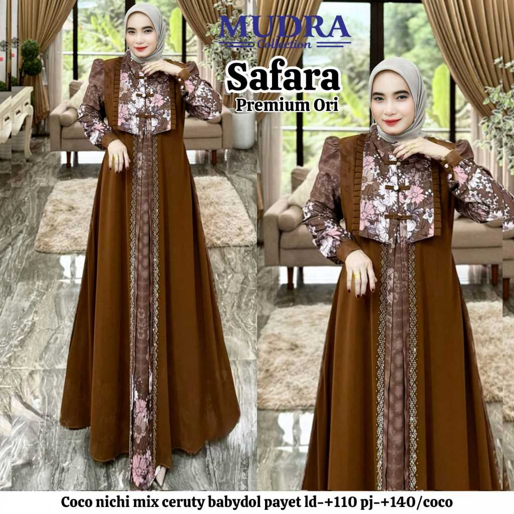 Gamis Mudra Collection / Gamis Terbaru / Gamis Wanita / Gamis Premium / Safara / Mudra Hijab