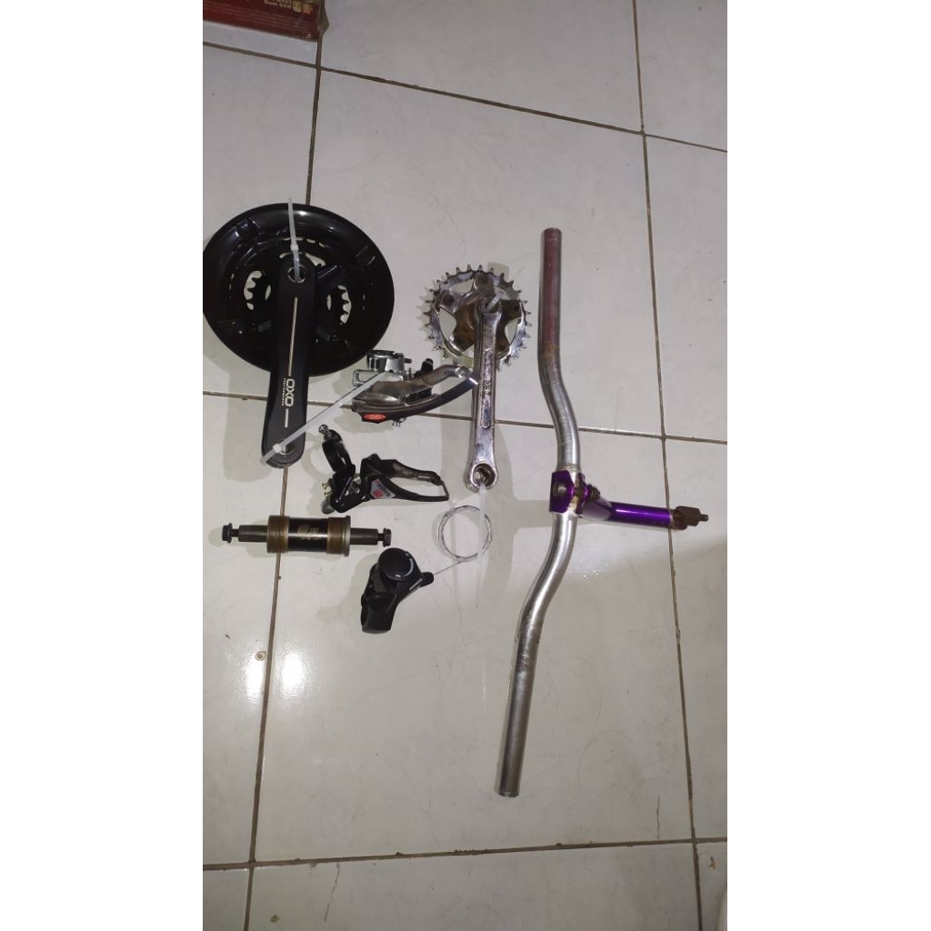 stang dan stem sepeda jadul federal