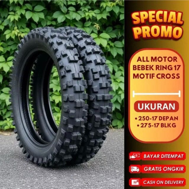 Ban RPM Cross SEPASANG Ukuran Ban Depan 2.50 Ban Belakang 2.75 Ring 17