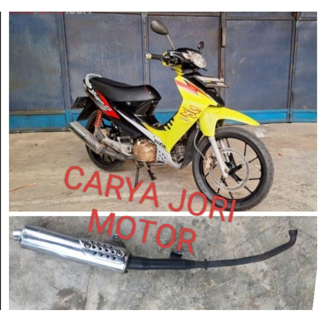 Knalpot standar Suzuki Shogun 125 sp old asli original copotan