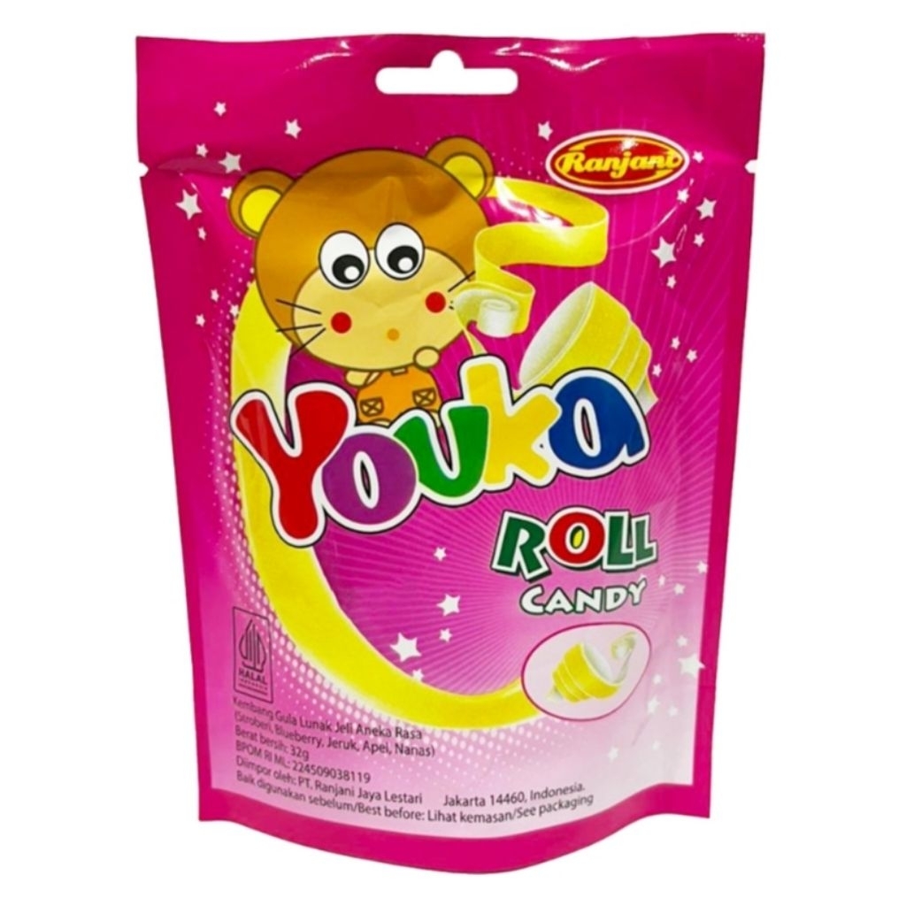 Ranjani Youka Jelly Roll Permen Aneka Rasa 32gr