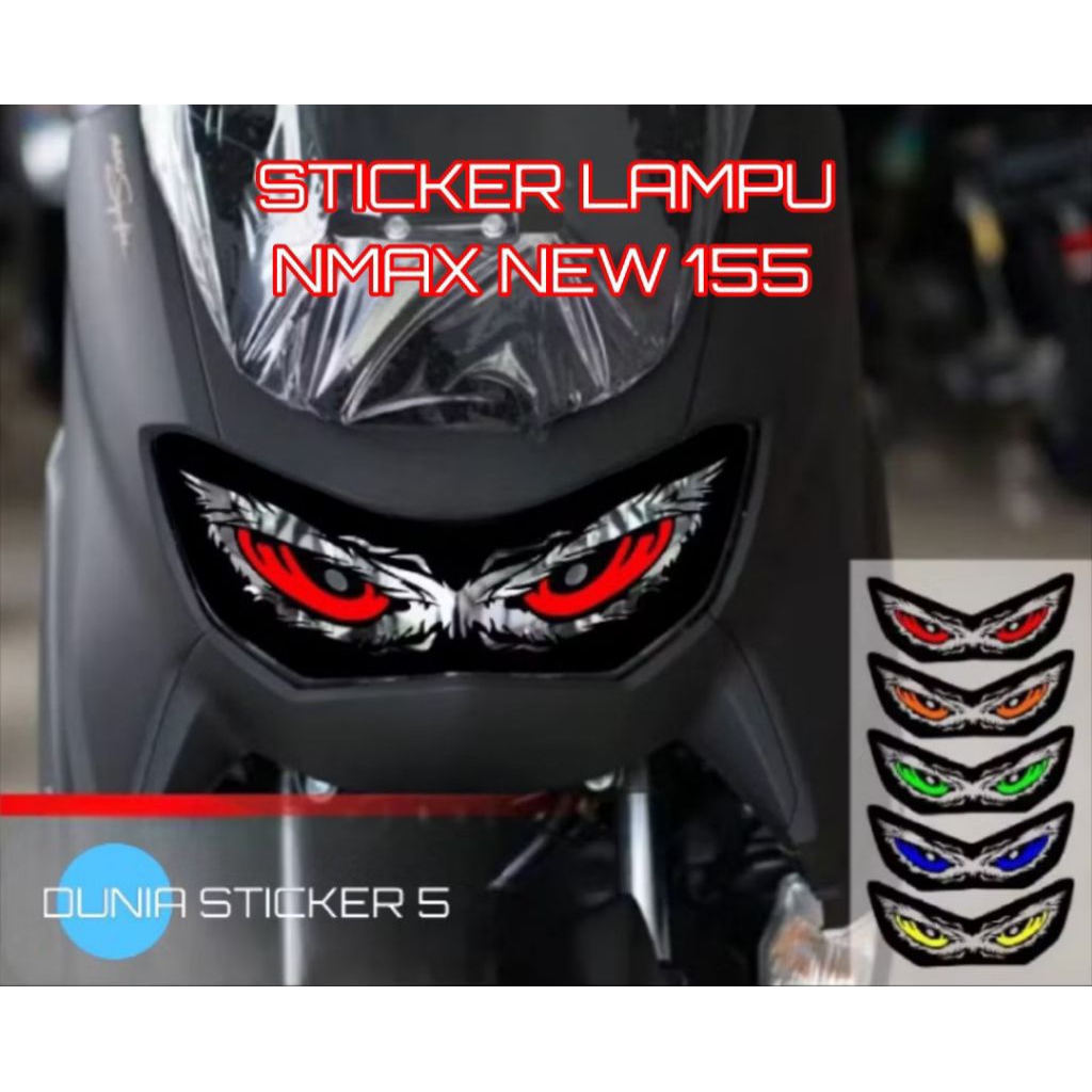 Stiker Variasi Lampu NMAX NEW , Stiker Cutting NMAX NEW
