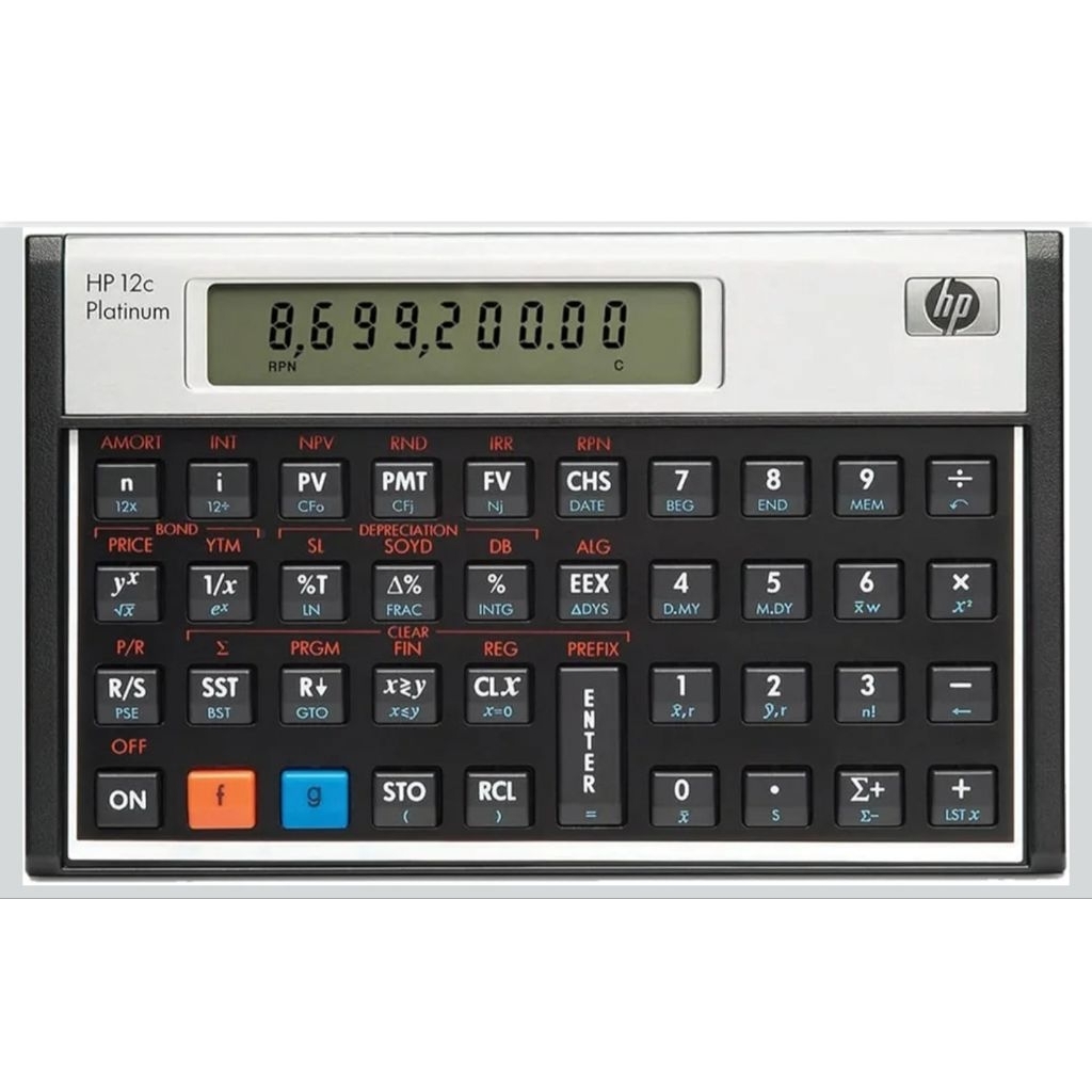 Hewlett Packard HP 12C Platinum Financial Calculator