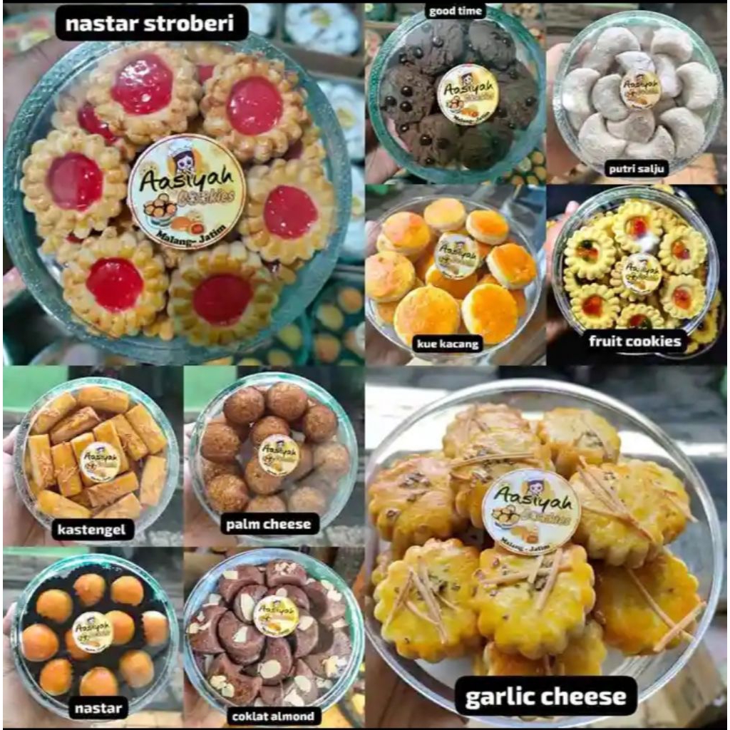 Kue Kering Aasiyah enak kemasan 250g, kue lebaran murah