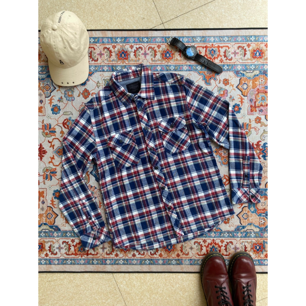 Kemeja Thruxton Flannel Shirt Second