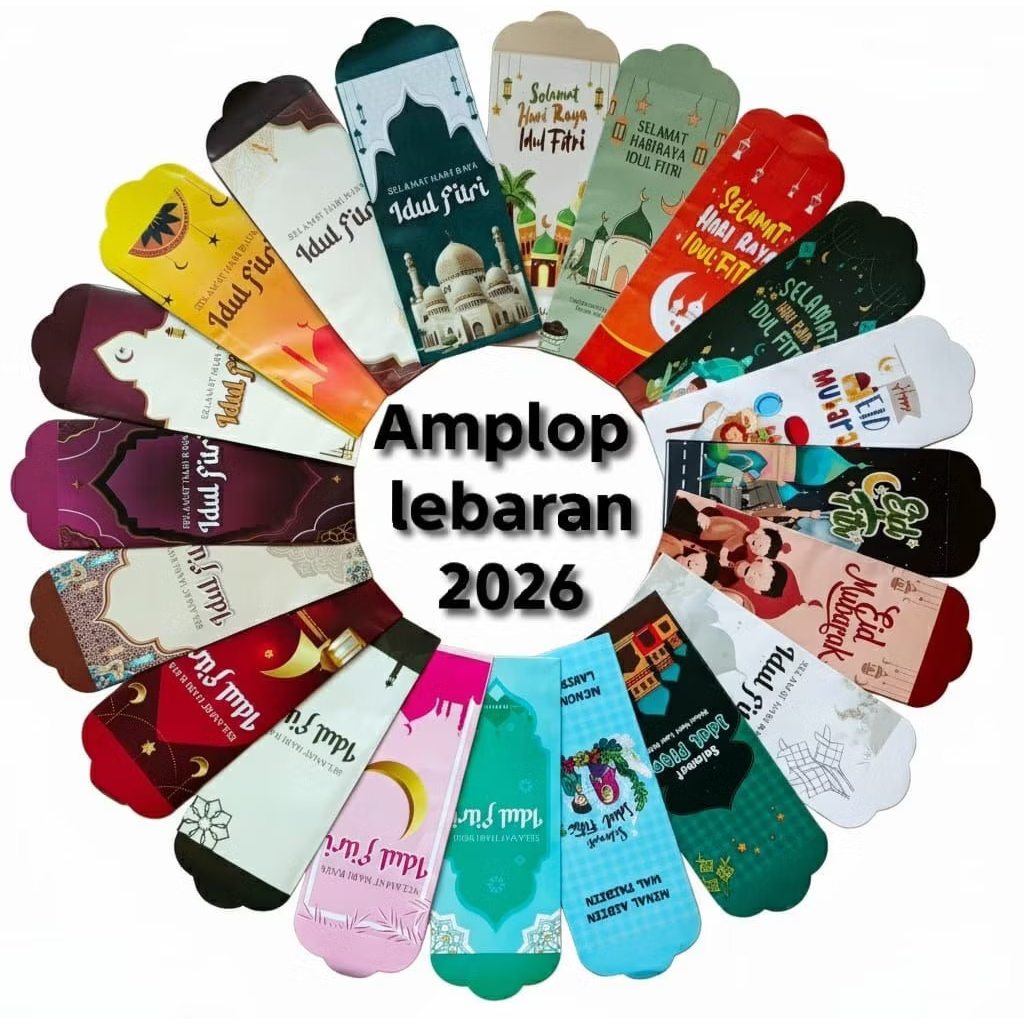 HR- AMPLOP LEBARAN JUMBO BESAR GROSIR ISI 10 PCS HARI LEBARAN Besar Murah Grosir Reseller v