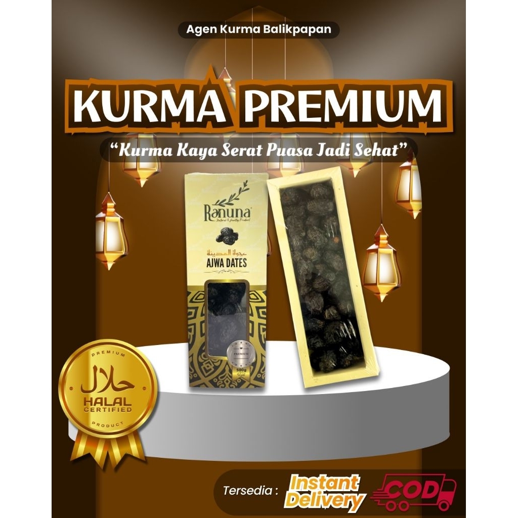 Kurma Ajwa Al Madinah 500gr Kurma Ajwa Premium | Kurma Ajwa Dawana 500gr & 250gr Ajwa Madinah 500gr 