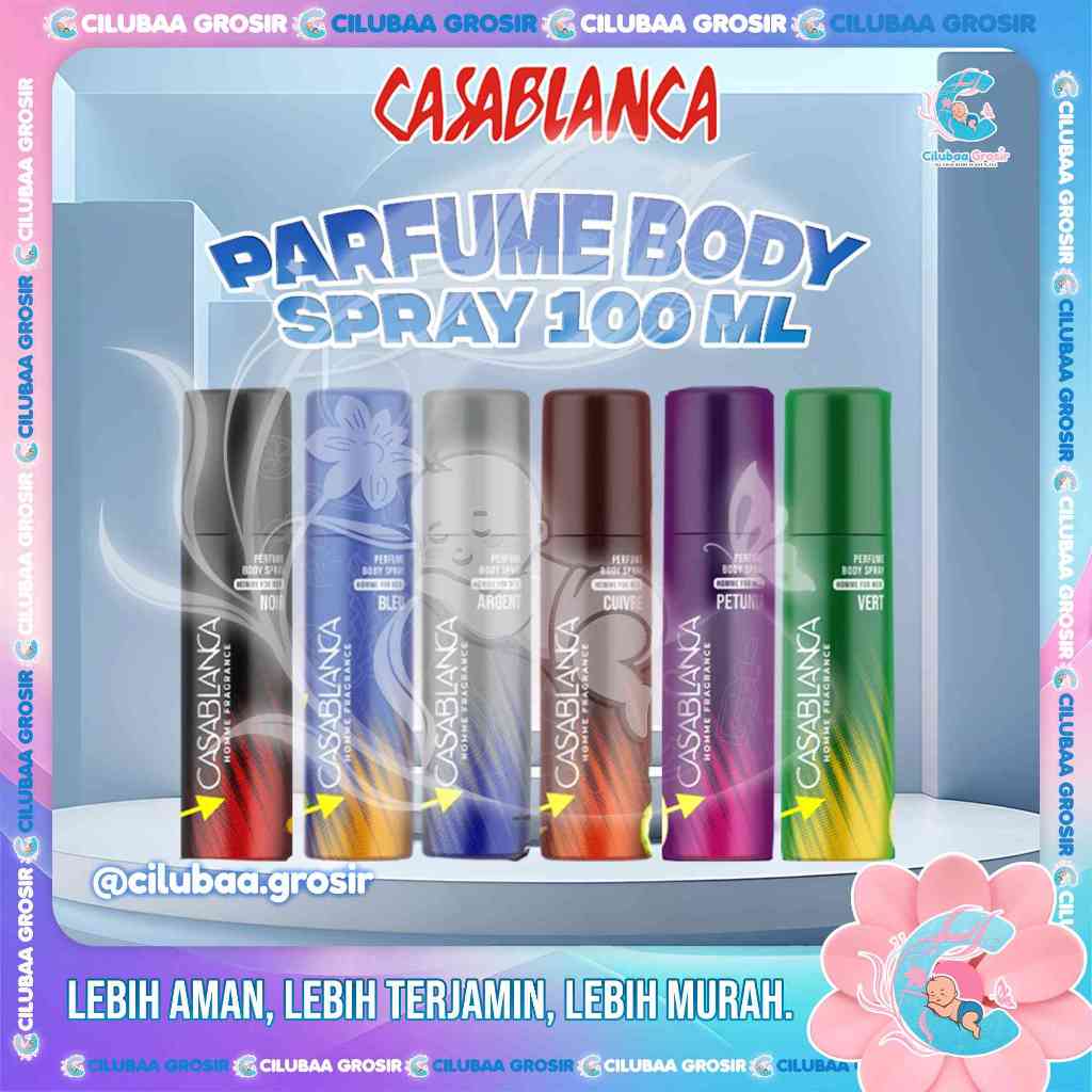 CASABLANCA Parfume Body Spray 100 ml || Casablanca Femme Body Spray || Parfum Kaleng